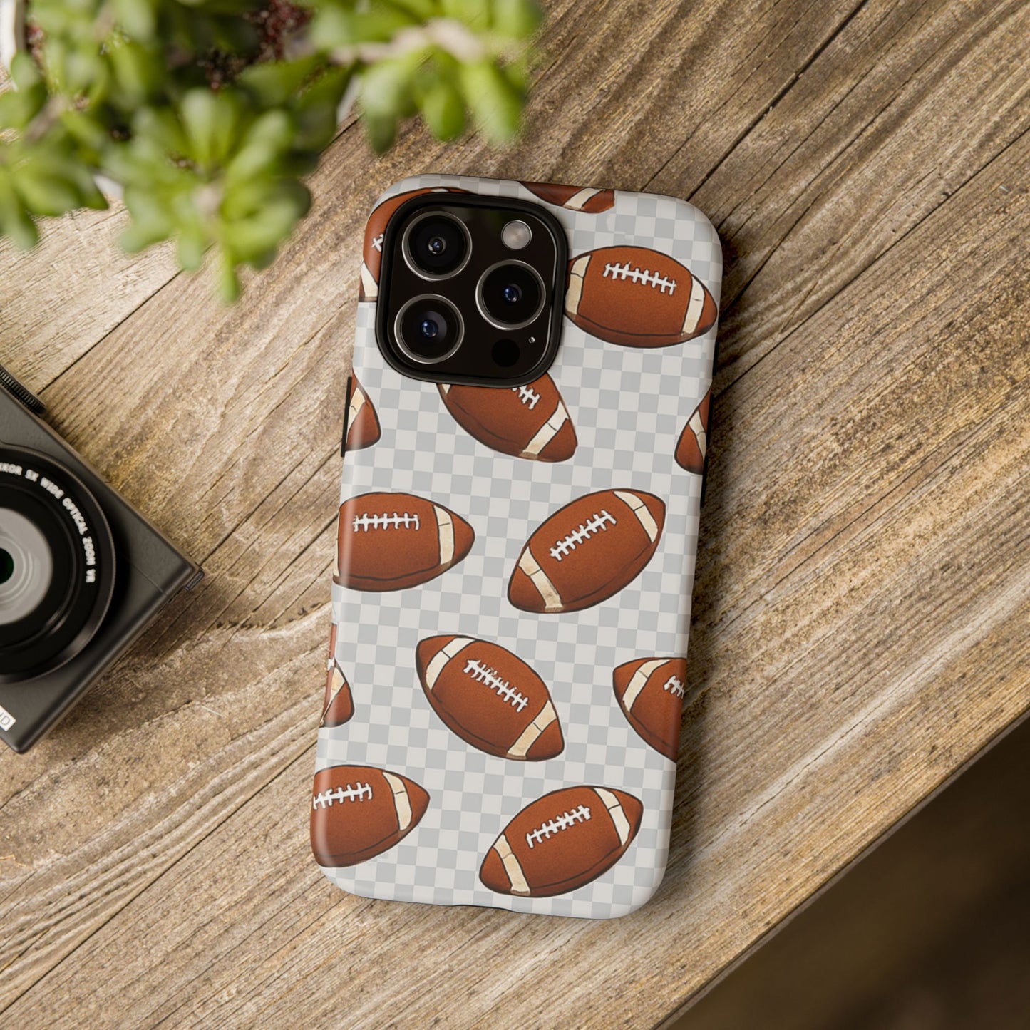 Football Phone Case, Tough Cases for Sports Fans, Unique Gift for Football Lovers, Protective Decor, Athletic Accessories