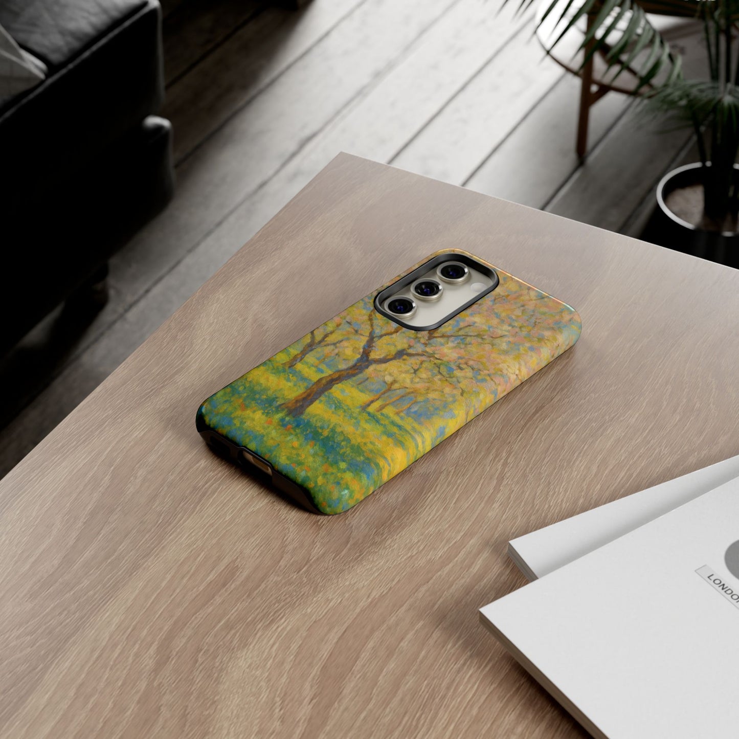 Artistic Phone Case, Tough Phone Case, Flower Tree Case, Spring Decor, Unique Phone Cover, Nature Lover Gift