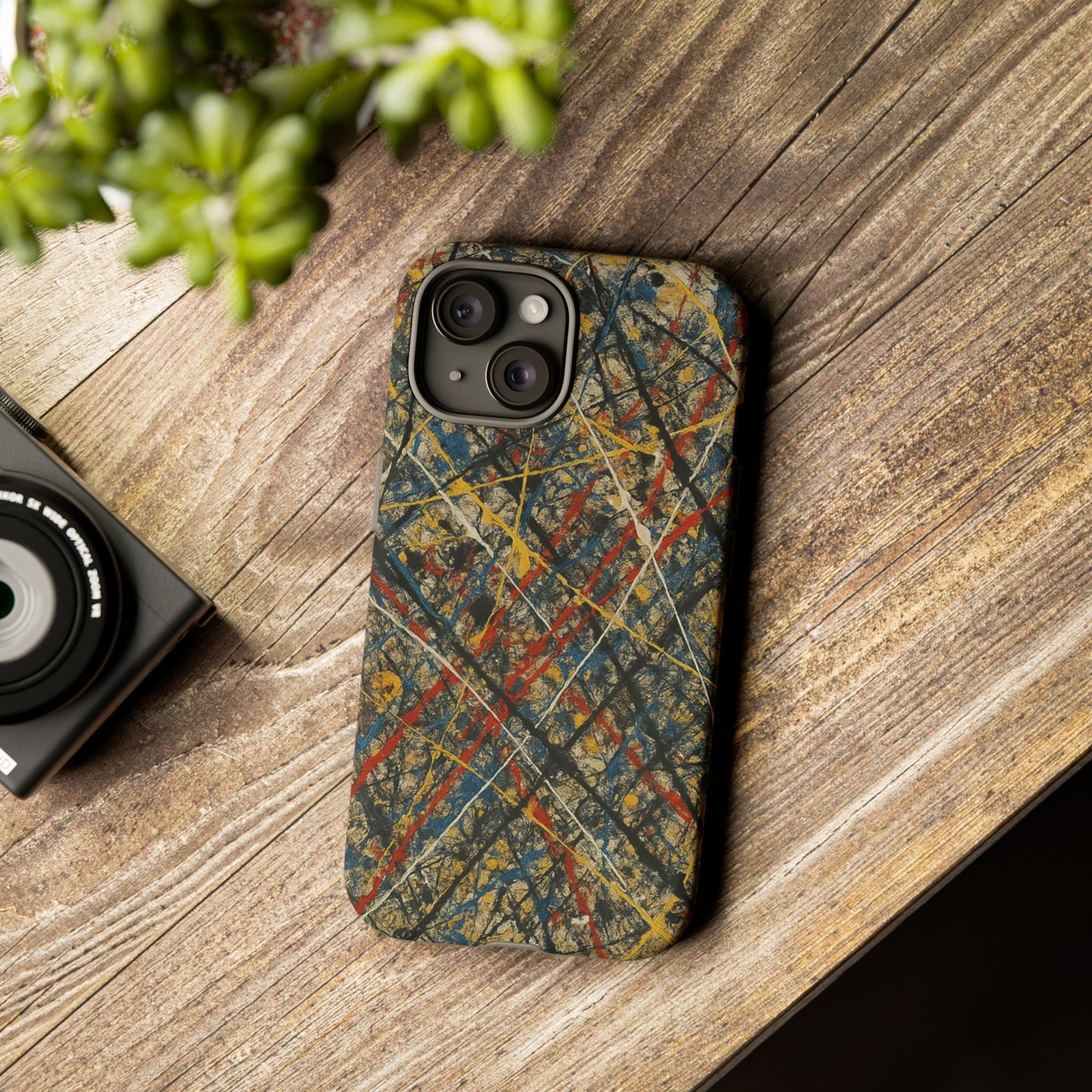 Tough Cases Phone Case - Bold Abstract Design, Stylish Mobile Cover, Unique Gift for Him/Her, Durable Accessory, Trendy Protection