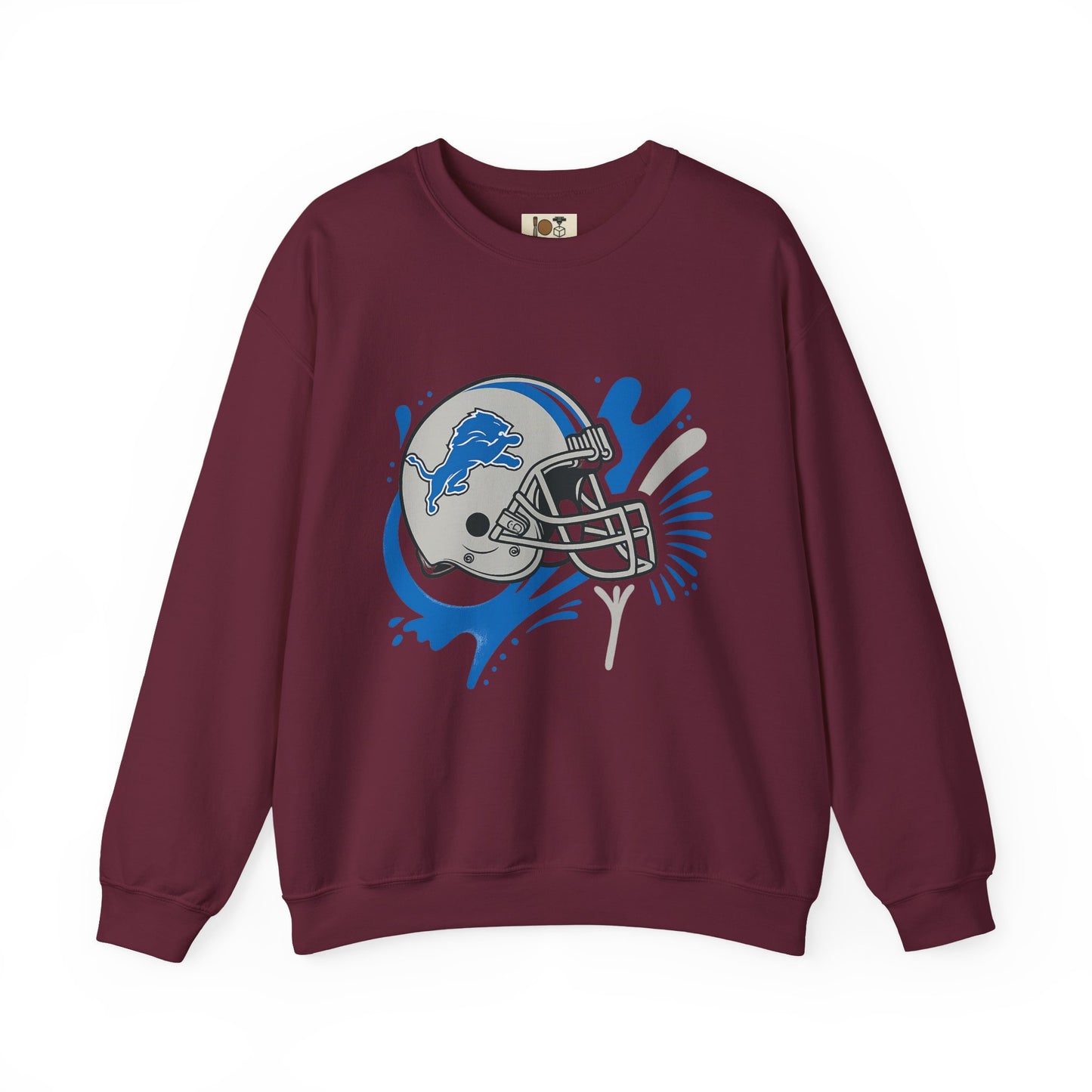 Detroit Lions Sweatshirt, Unisex Heavy Blend Crewneck, Game Day Apparel, Sports Fan Gift, NFL Team Merchandise, Casual Comfort