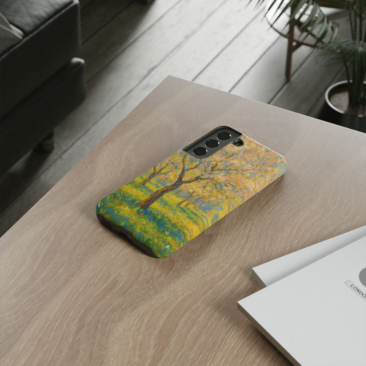 Artistic Phone Case, Tough Phone Case, Flower Tree Case, Spring Decor, Unique Phone Cover, Nature Lover Gift