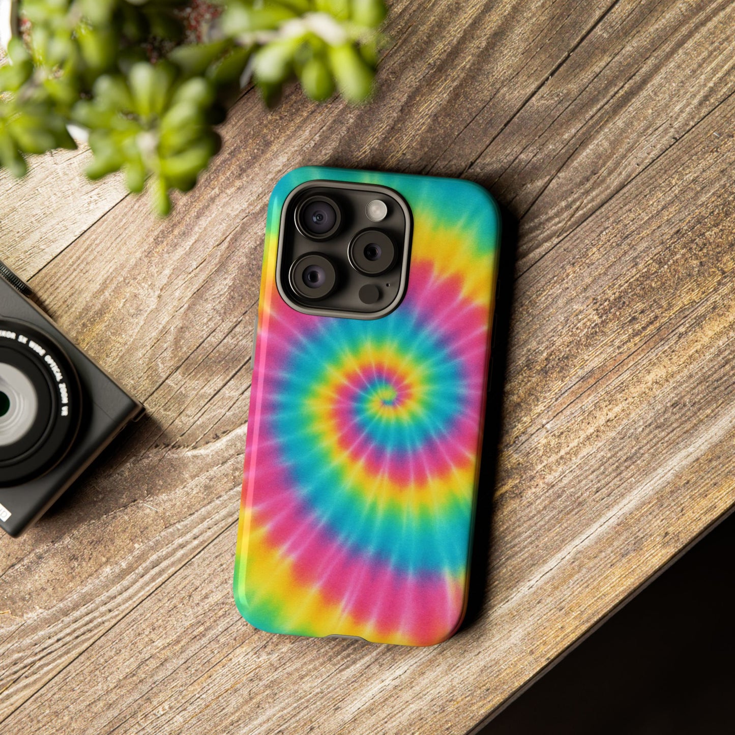Colorful Tie-Dye Phone Case, Vibrant Phone Cover, Boho Style Accessory, Gift for Teens, Trendy Phone Accessories