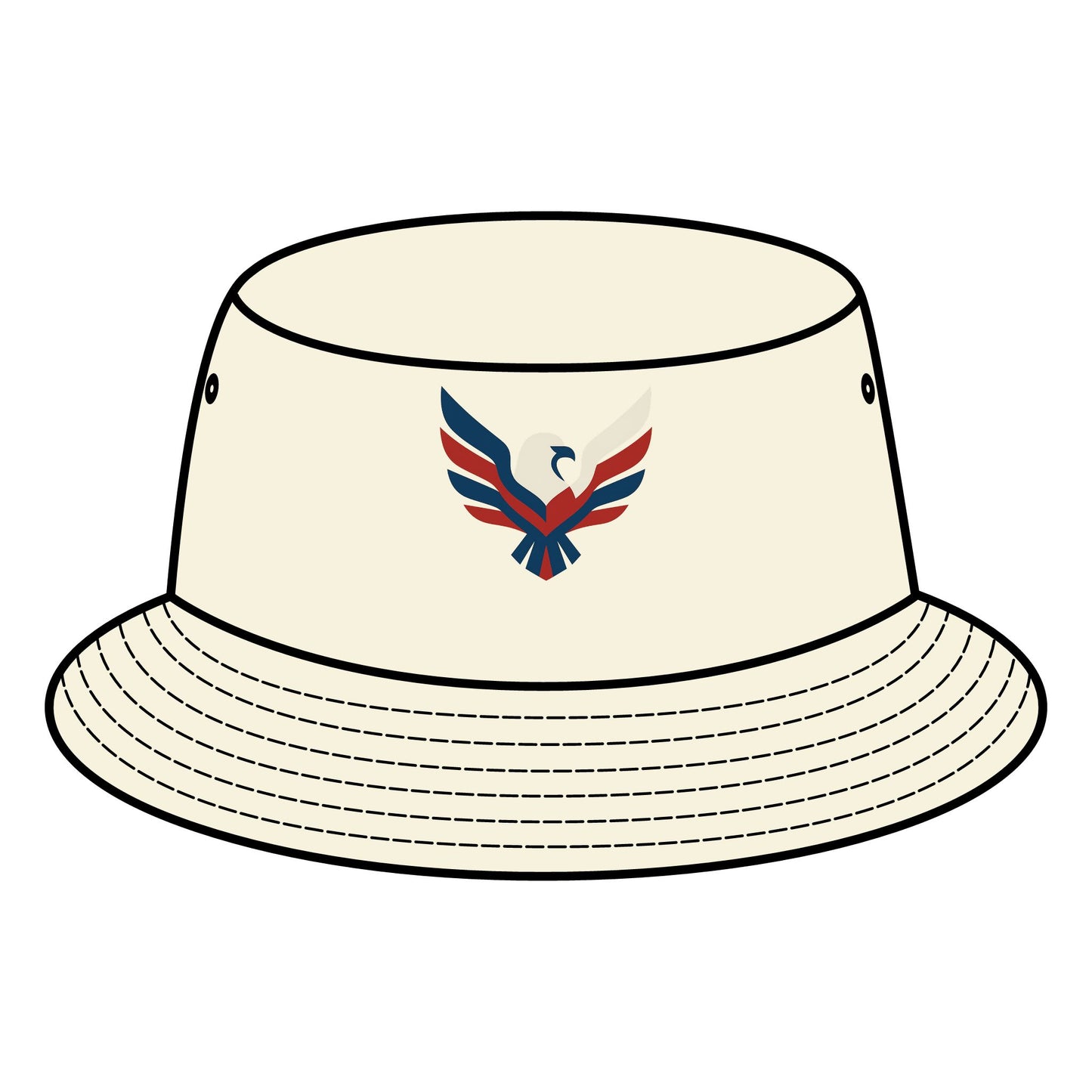 Patriotic Bucket Hat - Eagle Design, Summer Accessory, Outdoor Wear, Gift for Dad, 4th of July, Beach Hat