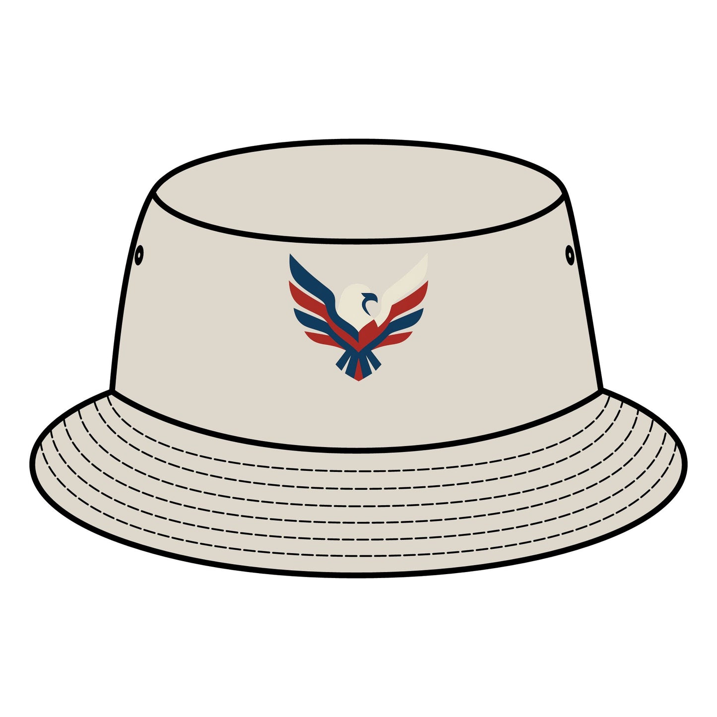 Patriotic Bucket Hat - Eagle Design, Summer Accessory, Outdoor Wear, Gift for Dad, 4th of July, Beach Hat