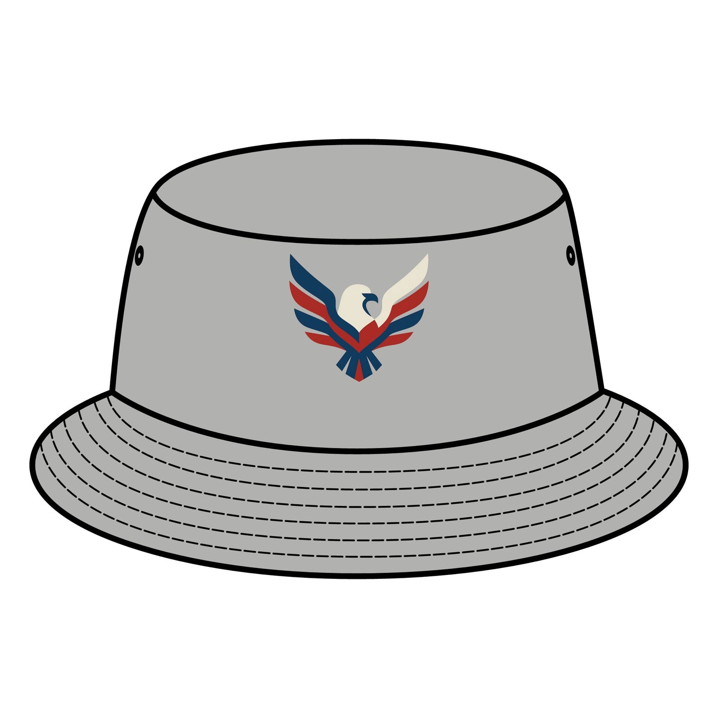 Patriotic Bucket Hat - Eagle Design, Summer Accessory, Outdoor Wear, Gift for Dad, 4th of July, Beach Hat