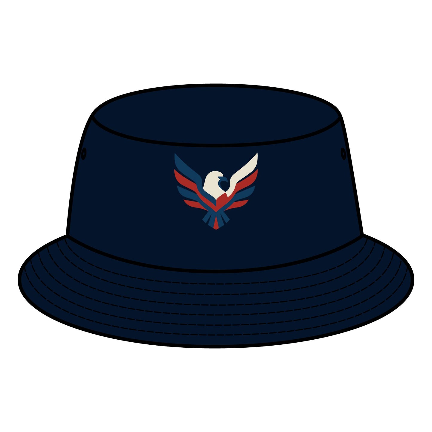 Patriotic Bucket Hat - Eagle Design, Summer Accessory, Outdoor Wear, Gift for Dad, 4th of July, Beach Hat