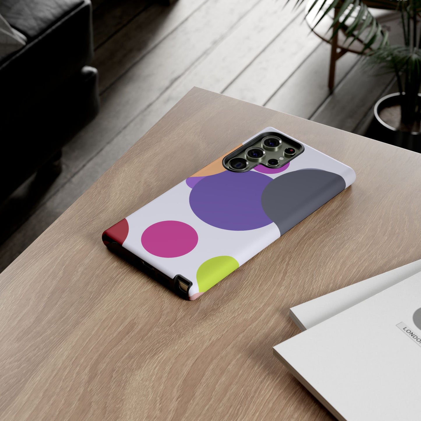 Colorful Geometric Phone Case, Bold Protective Cover for iPhone, Unique Gift for Trendy Teens, Fun Customizable Cases, Modern Design