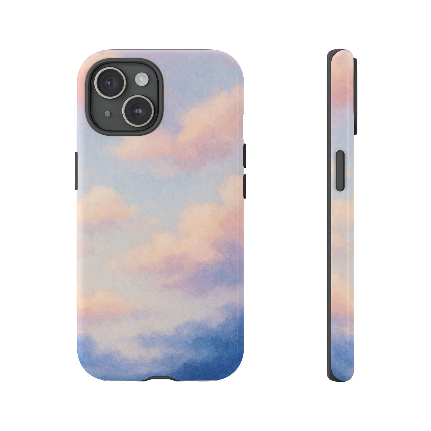 Sky Blue Cloud Phone Case, Tough Phone Cover, Aesthetic Cell Phone Accessory, Gift for Teen, Trendy Tech Protection