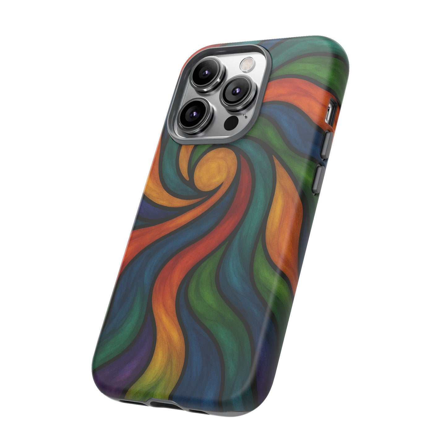 Colorful Swirl Phone Case | Tough Cases, Vibrant Design, Gift for Art Lovers, Funky Case, Unique Phone Accessories