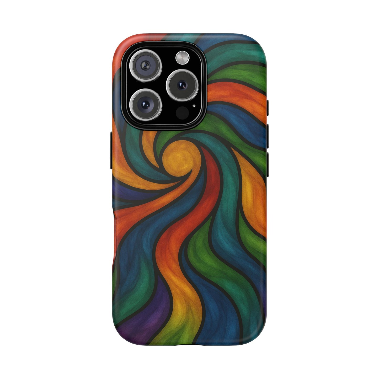 Colorful Swirl Phone Case | Tough Cases, Vibrant Design, Gift for Art Lovers, Funky Case, Unique Phone Accessories