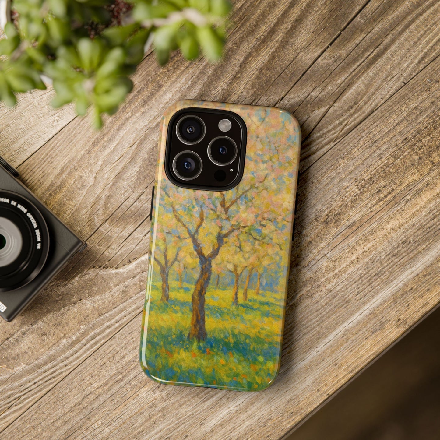 Artistic Phone Case, Tough Phone Case, Flower Tree Case, Spring Decor, Unique Phone Cover, Nature Lover Gift