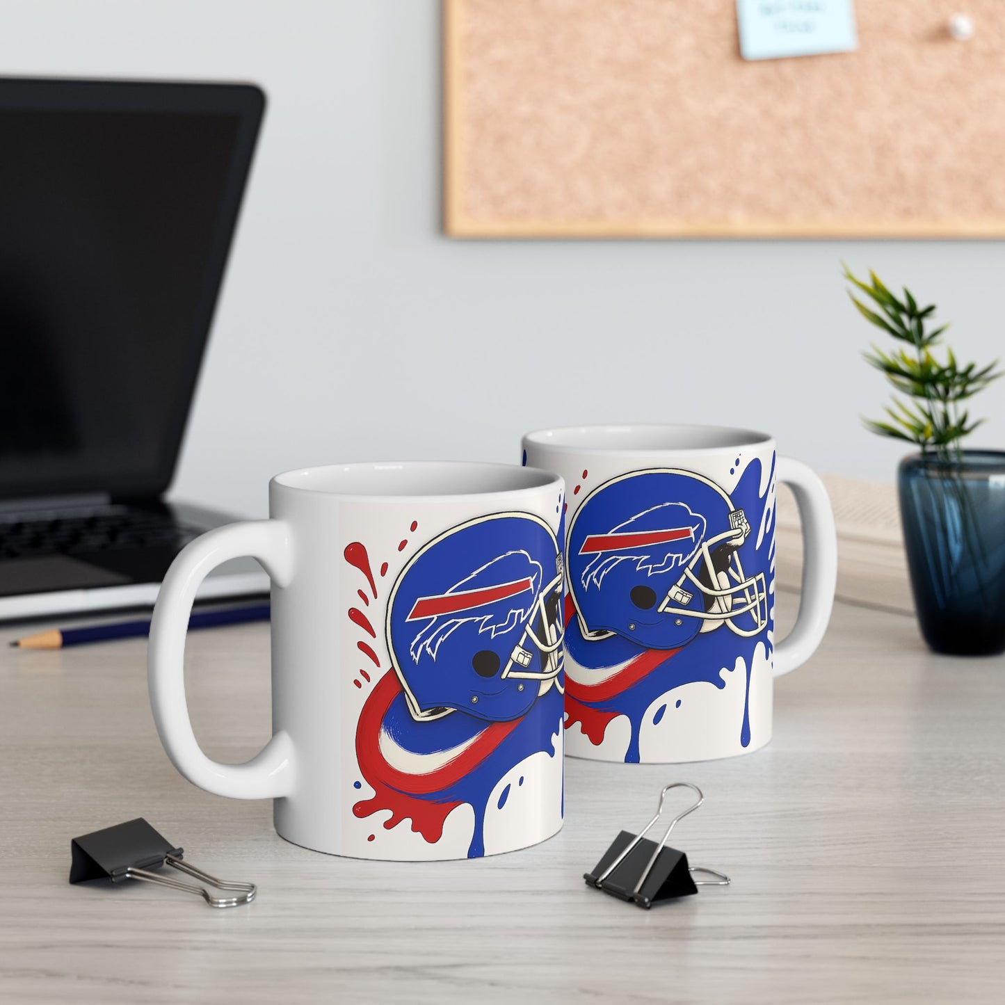 Buffalo Bills Ceramic Mug, Perfect for Game Day, Sports Fan Gift, 11oz & 15oz Sizes, Tailgating, Football Season