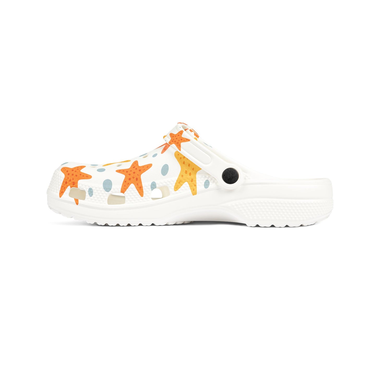 Colorful Starfish EVA Foam Clogs, Summer Footwear, Beach Shoes, Comfortable Garden Clogs, Fun Poolside Slip-Ons