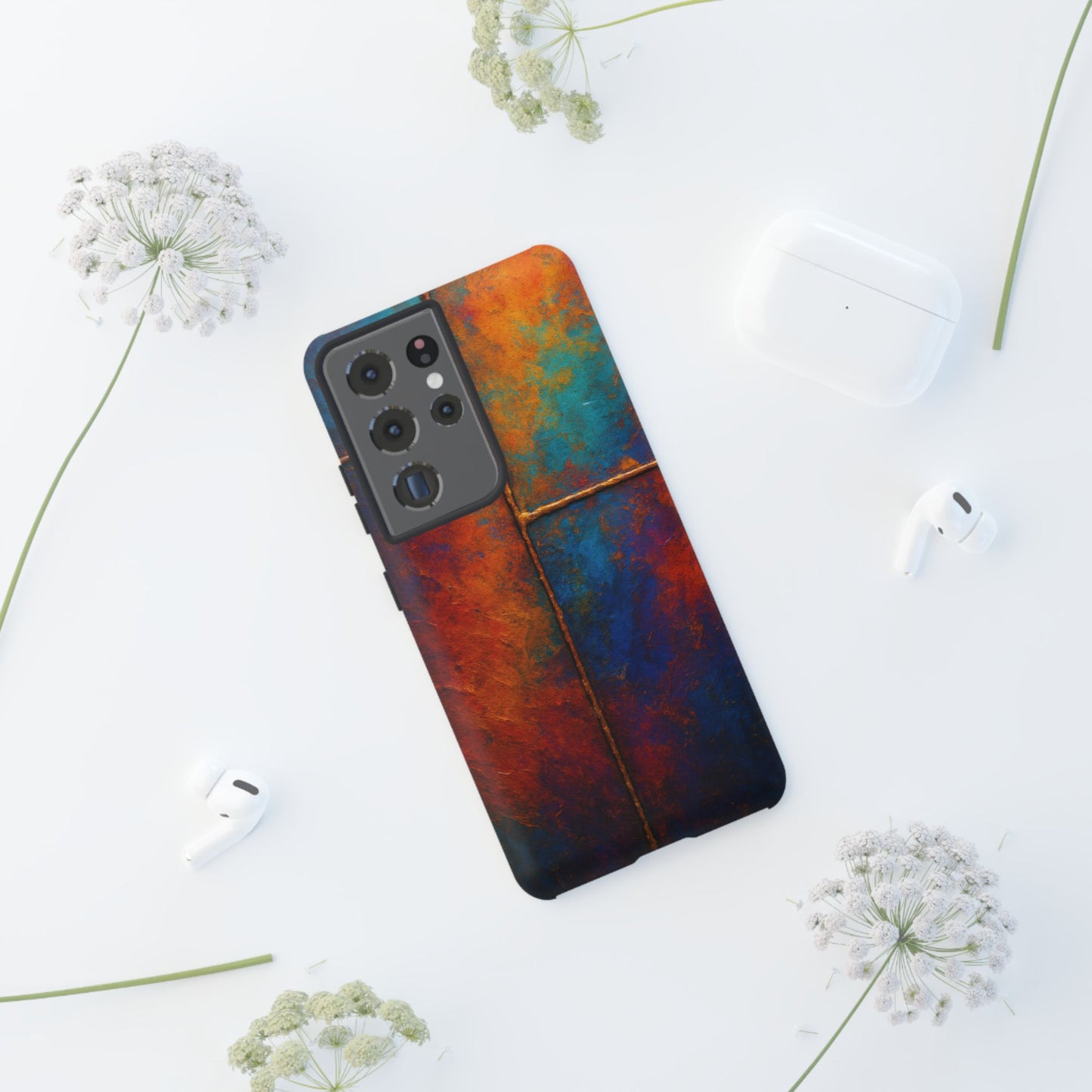 Colorful Artistic Phone Case, Tough Cases, Vibrant Phone Cover, Protective Case, Unique Gift for Art Lovers, Birthday Gift