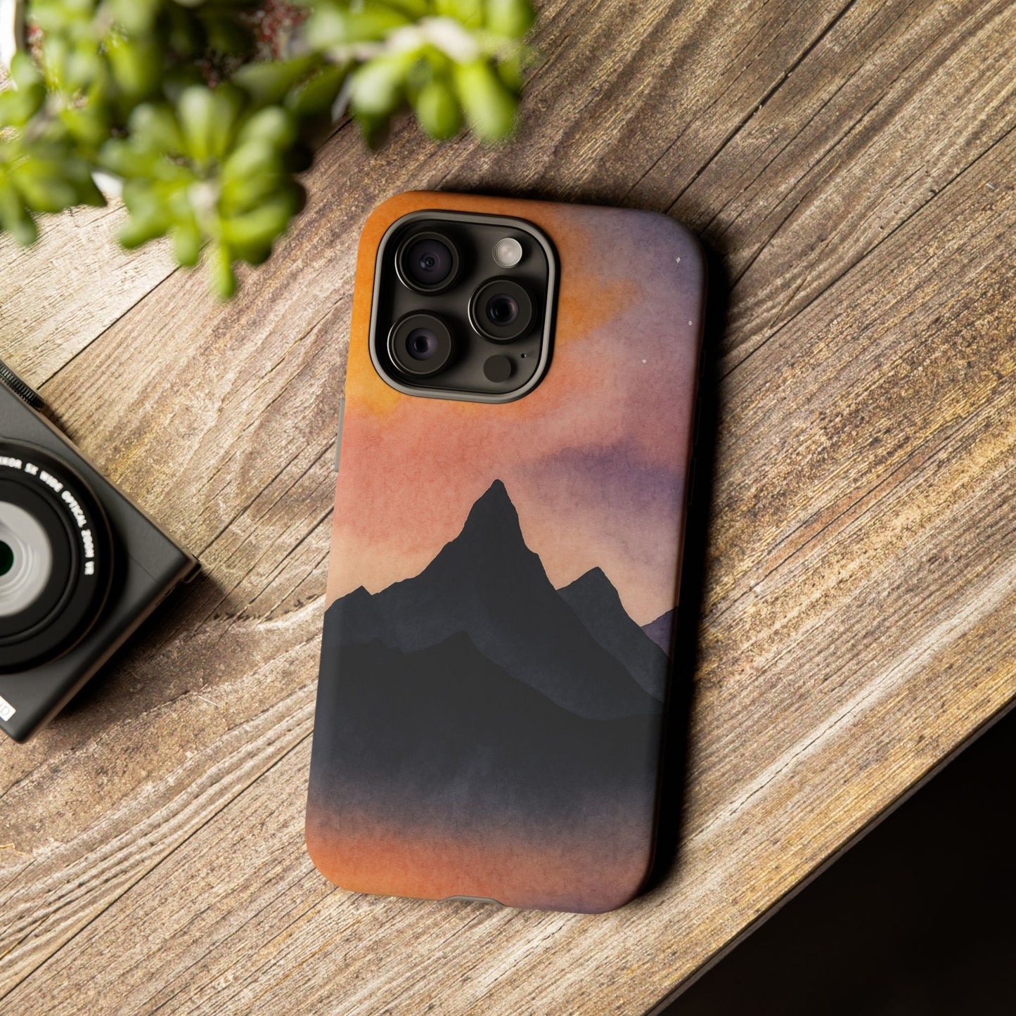 Mountain Sunset Phone Case, Nature Lover's Gift, Adventure Phone Cover, Unique Cellphone Accessories, Outdoor Enthusiast Decor