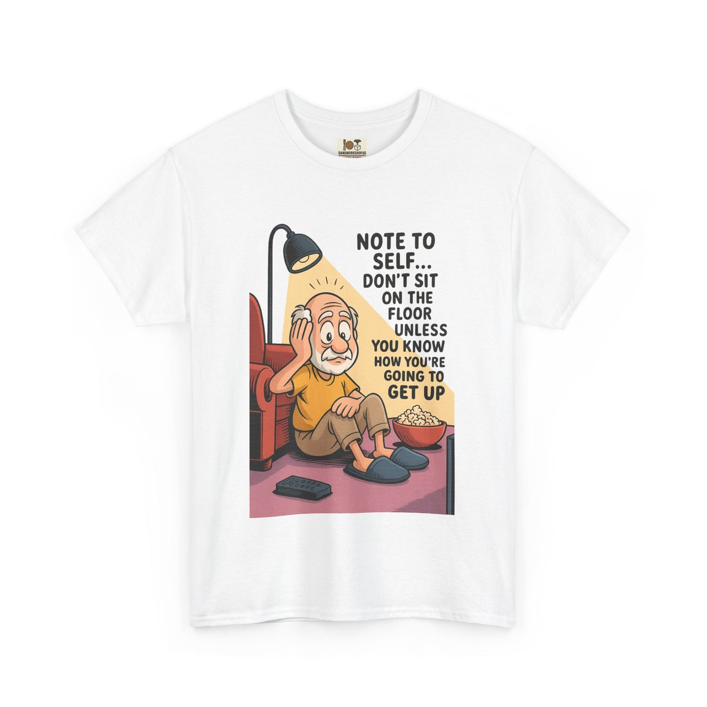 Funny Note to Self Tee for Laziness Lovers, Humor T-Shirt, Quirky Cotton Shirt, Gift for Friends, Relaxation Apparel