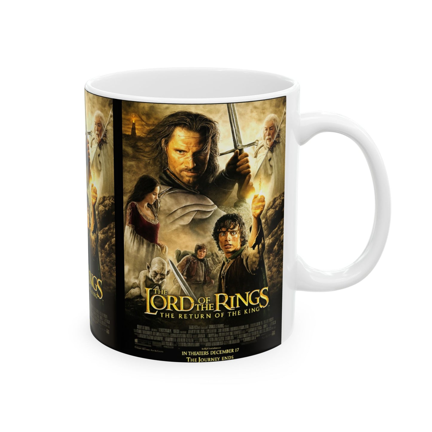 Lord of the Rings Ceramic Mug, Movie Gift for Fans, Fantasy Drinkware, Coffee Lover's Collectible, Perfect for Birthdays & Holidays