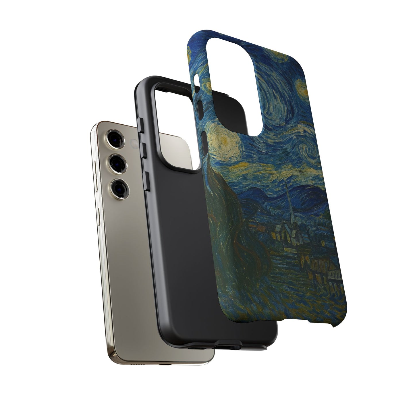 Starry Night Phone Case, Artistic Cell Phone Cover, Gift for Art Lovers, Unique Phone Accessory, Birthday Gift for Him/Her, Tough Cases