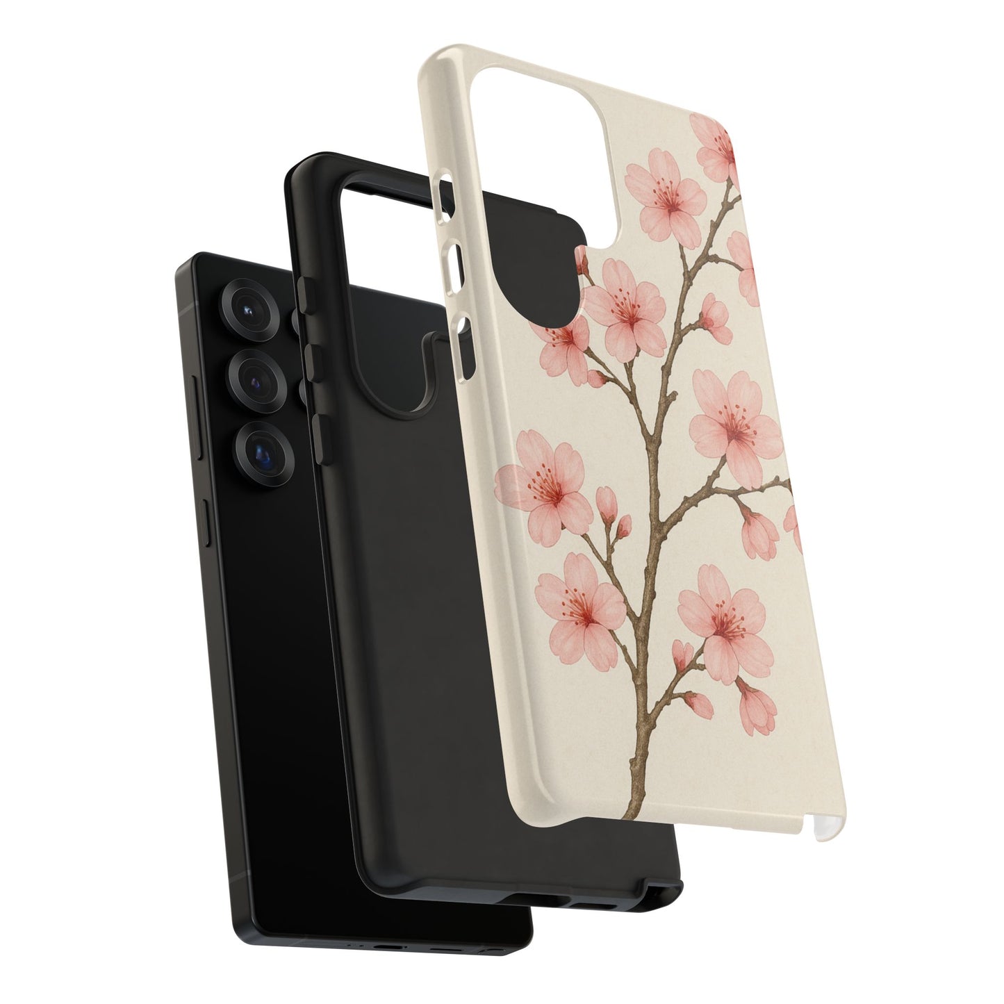 Cherry Blossom Phone Case, Floral Phone Cover, Tough Case for Gifts, Spring Decor, Cute Tech Accessories, Nature Lover's Gift