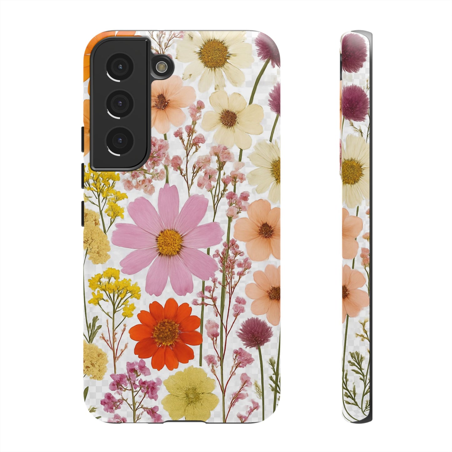 Floral Phone Case - Tough Cases, Stylish Protective Cover, Flower Design, Trendy Gift, Nature Lover Accessory, DRIED FLOWERS
