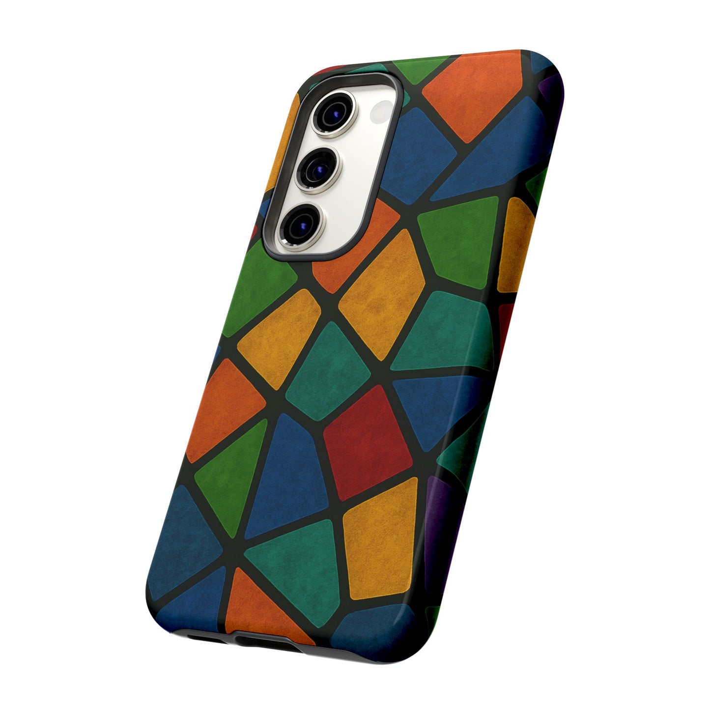 Colorful Mosaic Phone Case, Tough Cell Phone Cover, Vibrant Smartphone Protector, Unique Gift for Weddings, Birthday, Holidays