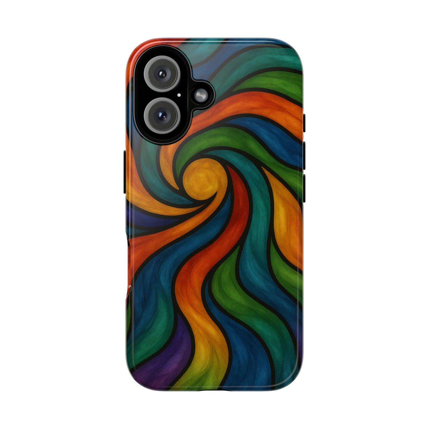 Colorful Swirl Phone Case | Tough Cases, Vibrant Design, Gift for Art Lovers, Funky Case, Unique Phone Accessories