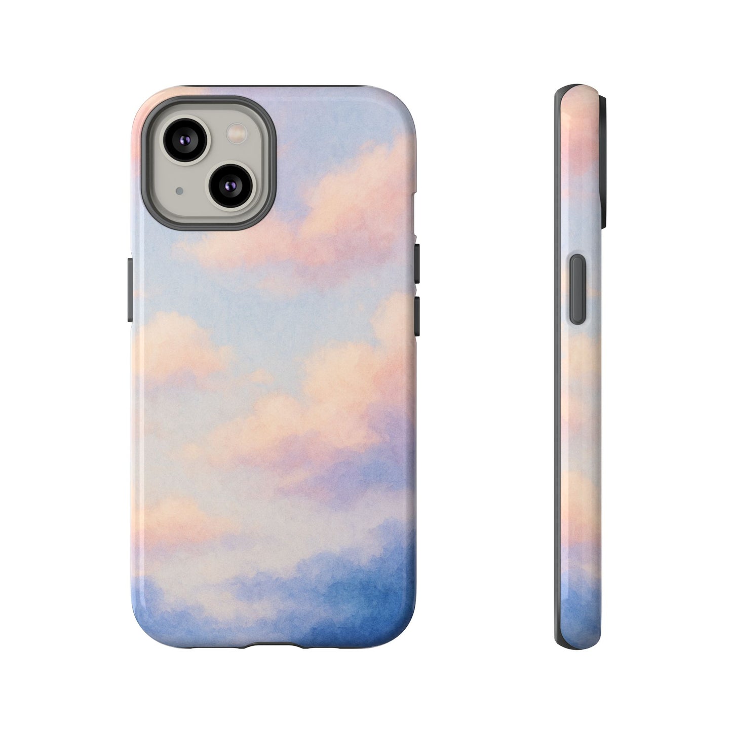 Sky Blue Cloud Phone Case, Tough Phone Cover, Aesthetic Cell Phone Accessory, Gift for Teen, Trendy Tech Protection