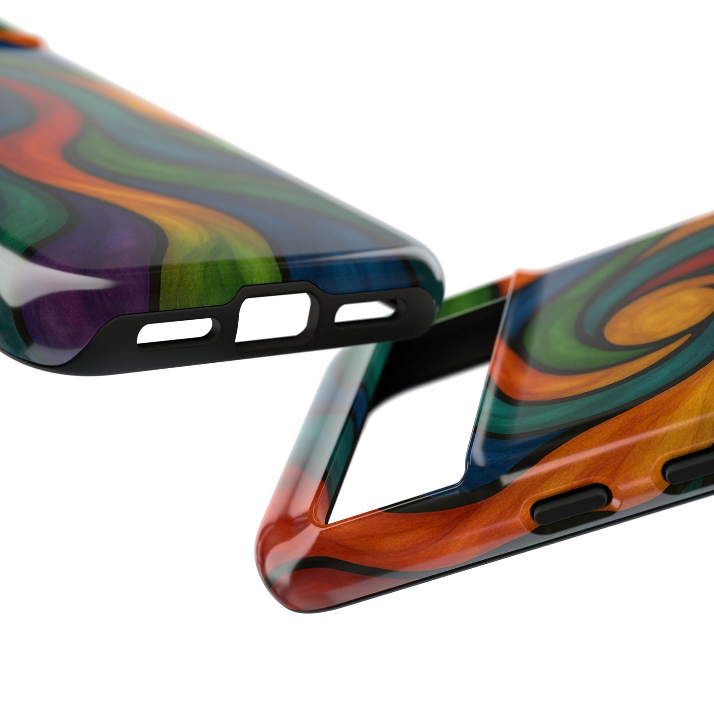 Colorful Swirl Phone Case | Tough Cases, Vibrant Design, Gift for Art Lovers, Funky Case, Unique Phone Accessories