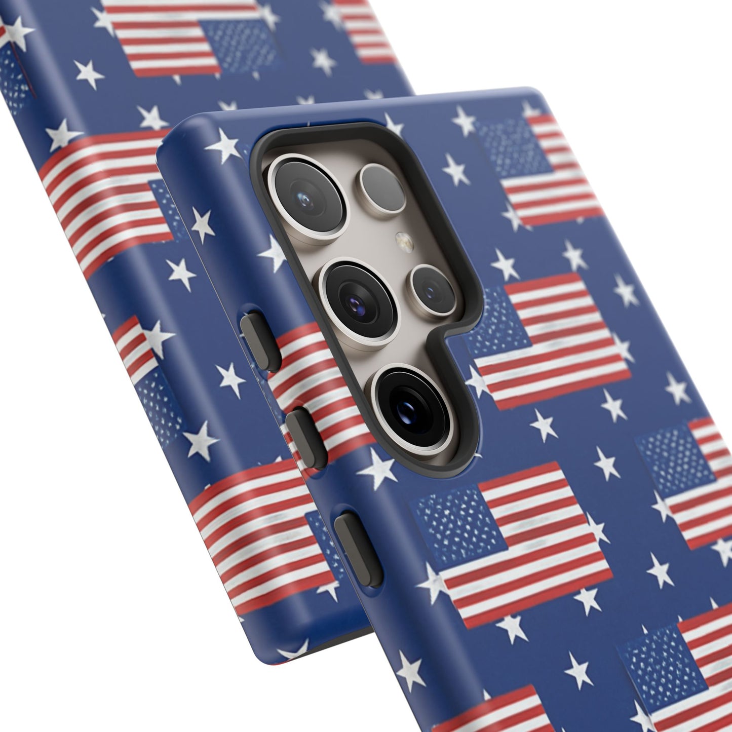 Patriotic Phone Case, Independence Day Accessories, American Flag Design, Star-Spangled Cover, Summer BBQ Gift