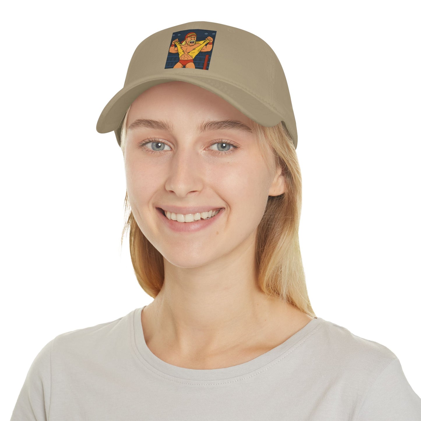 Vibrant Wrestling Cap, Fun Low Profile Baseball Cap for Sports Fans, Gift for Wrestlers, Birthday, Casual Wear, Unique Summer Hat, hulk hogan