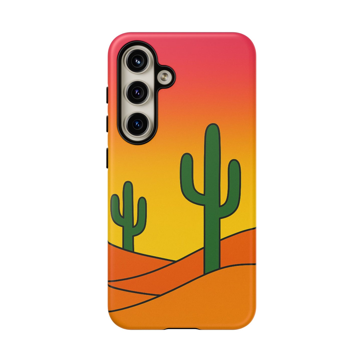 Desert Vibes Phone Case, Tough Cases, Cactus Design, Colorful Phone Cover, Summer Aesthetic, Unique Gift Idea