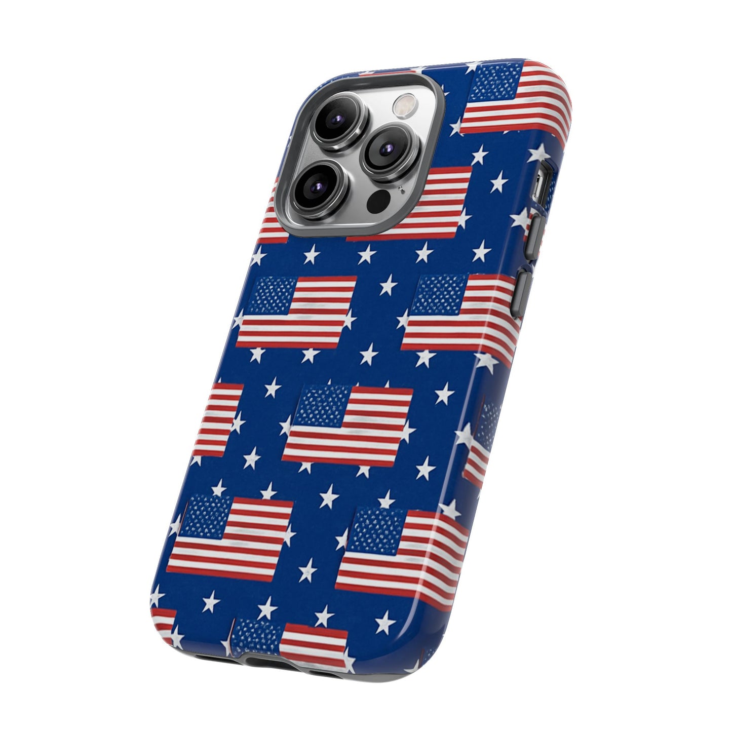 Patriotic Phone Case, Independence Day Accessories, American Flag Design, Star-Spangled Cover, Summer BBQ Gift