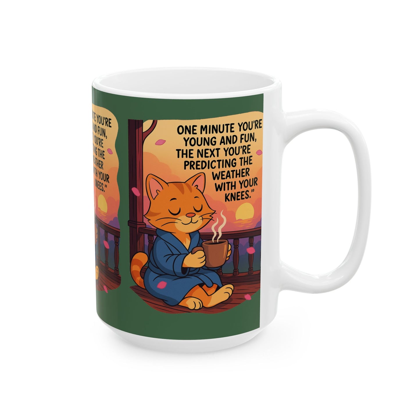 Cozy Cat Quote Ceramic Mug, Funny Gift, Cat Lover Mug, Home Decor, Tea and Coffee Cup, Perfect for Birthday or Holiday