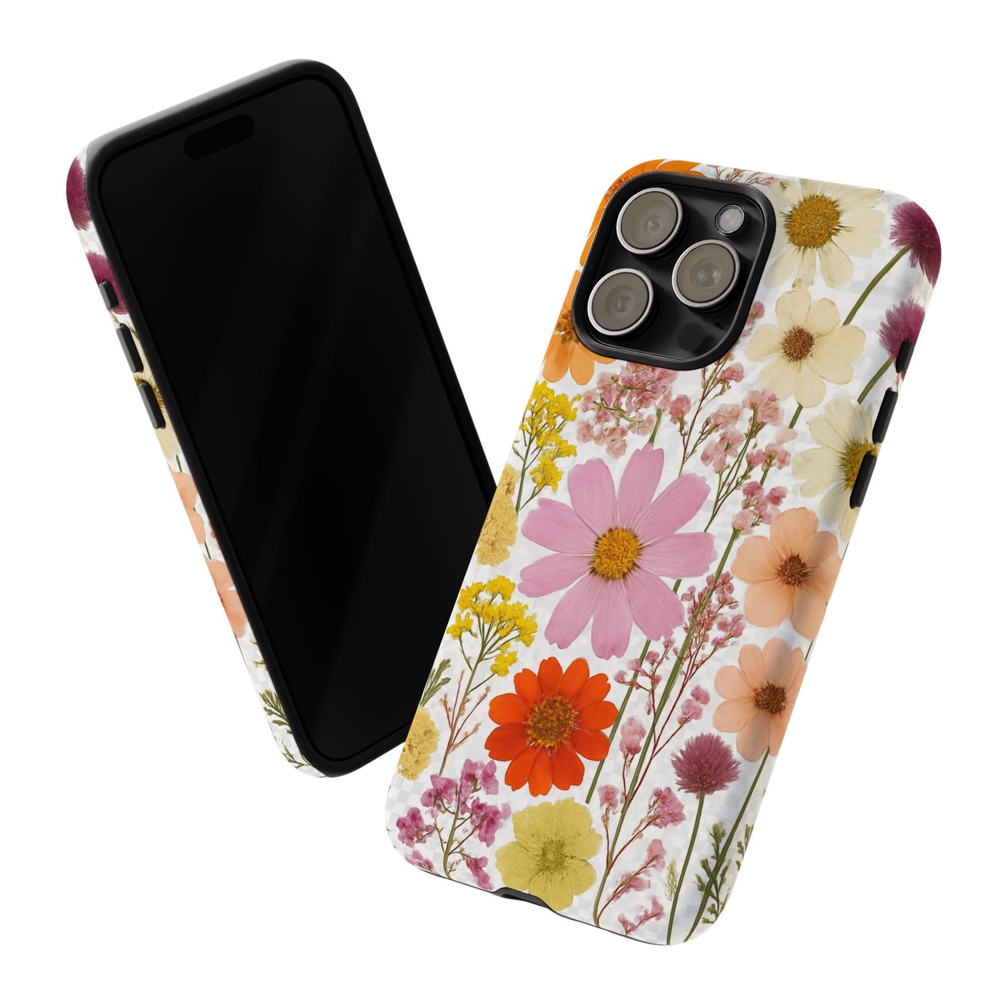 Floral Phone Case - Tough Cases, Stylish Protective Cover, Flower Design, Trendy Gift, Nature Lover Accessory, DRIED FLOWERS