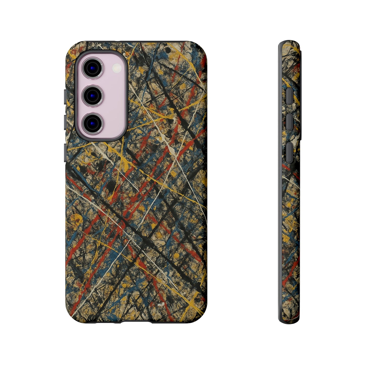 Tough Cases Phone Case - Bold Abstract Design, Stylish Mobile Cover, Unique Gift for Him/Her, Durable Accessory, Trendy Protection