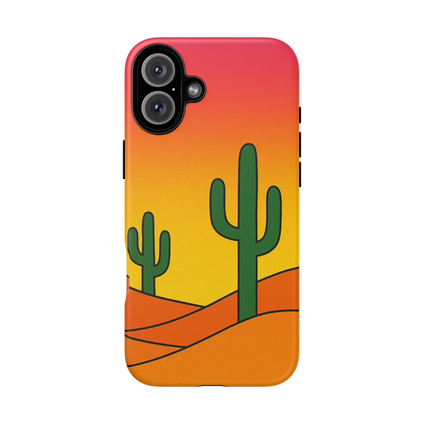 Desert Vibes Phone Case, Tough Cases, Cactus Design, Colorful Phone Cover, Summer Aesthetic, Unique Gift Idea