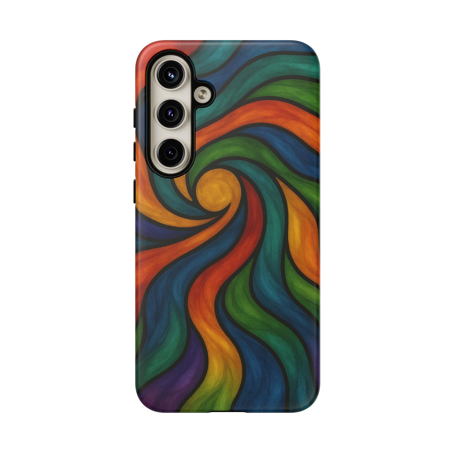 Colorful Swirl Phone Case | Tough Cases, Vibrant Design, Gift for Art Lovers, Funky Case, Unique Phone Accessories