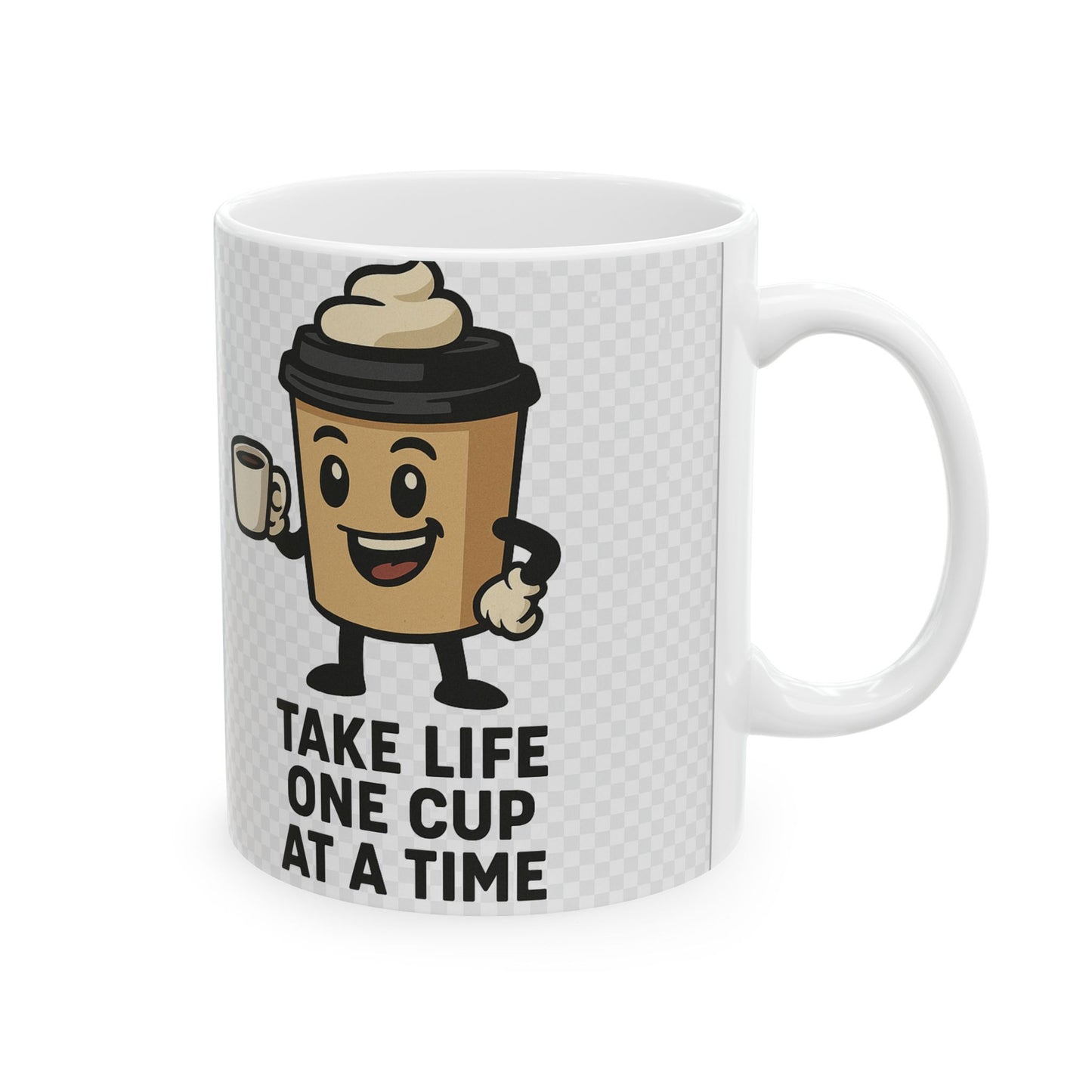 Whimsical Coffee Mug for Life Lovers, Gift for Coffee Aficionados, Motivational Tea Mug, Fun Home Decor, Coffee-Lover's Mug