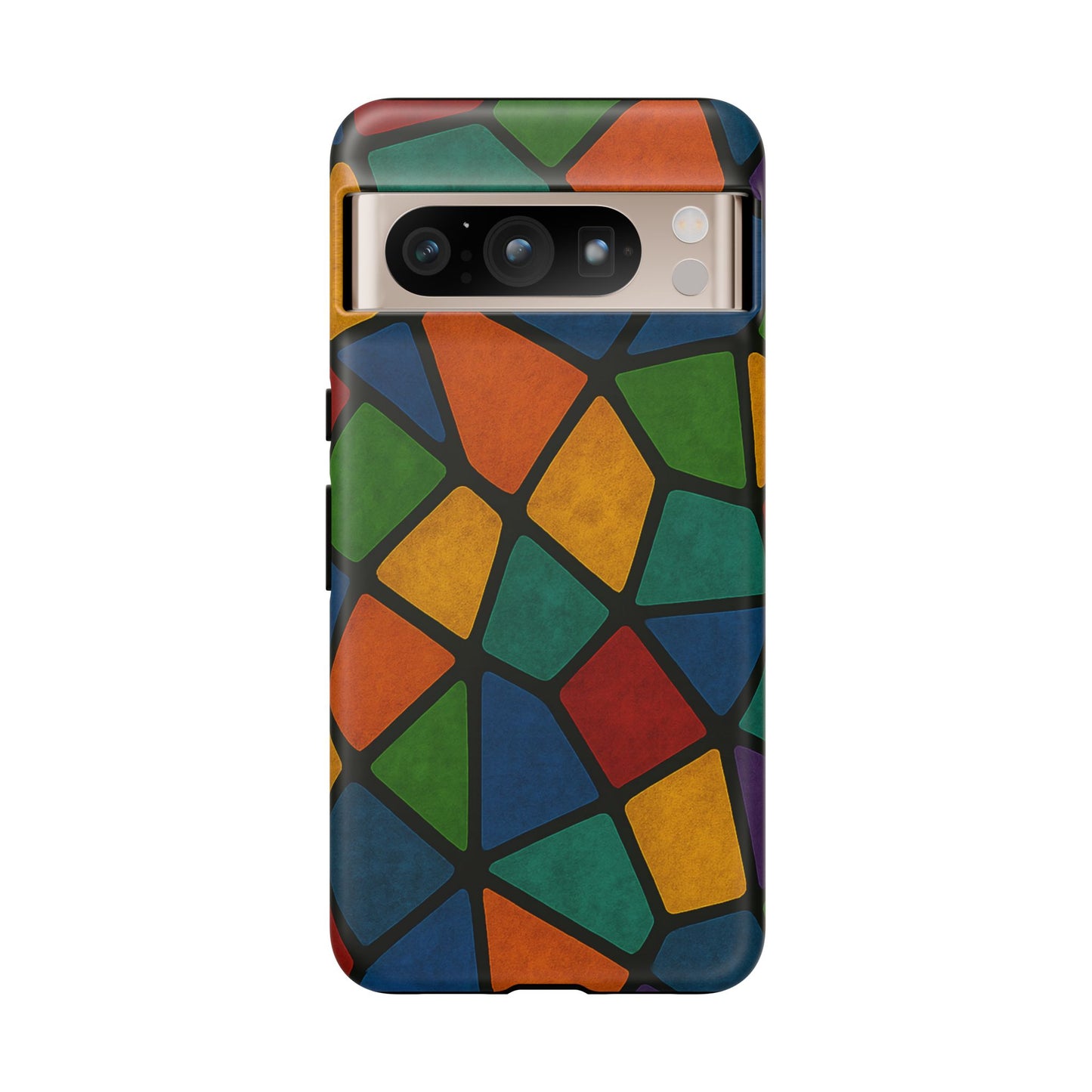 Colorful Mosaic Phone Case, Tough Cell Phone Cover, Vibrant Smartphone Protector, Unique Gift for Weddings, Birthday, Holidays