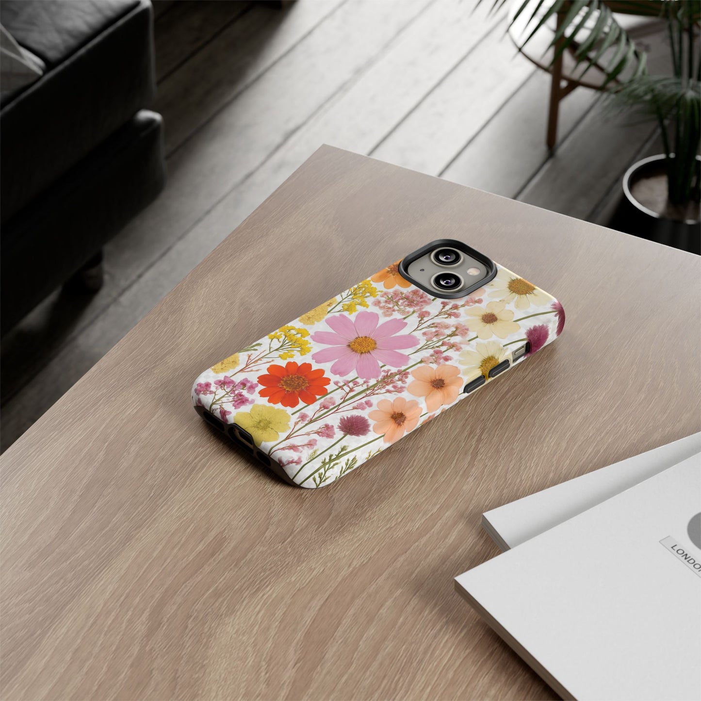 Floral Phone Case - Tough Cases, Stylish Protective Cover, Flower Design, Trendy Gift, Nature Lover Accessory, DRIED FLOWERS