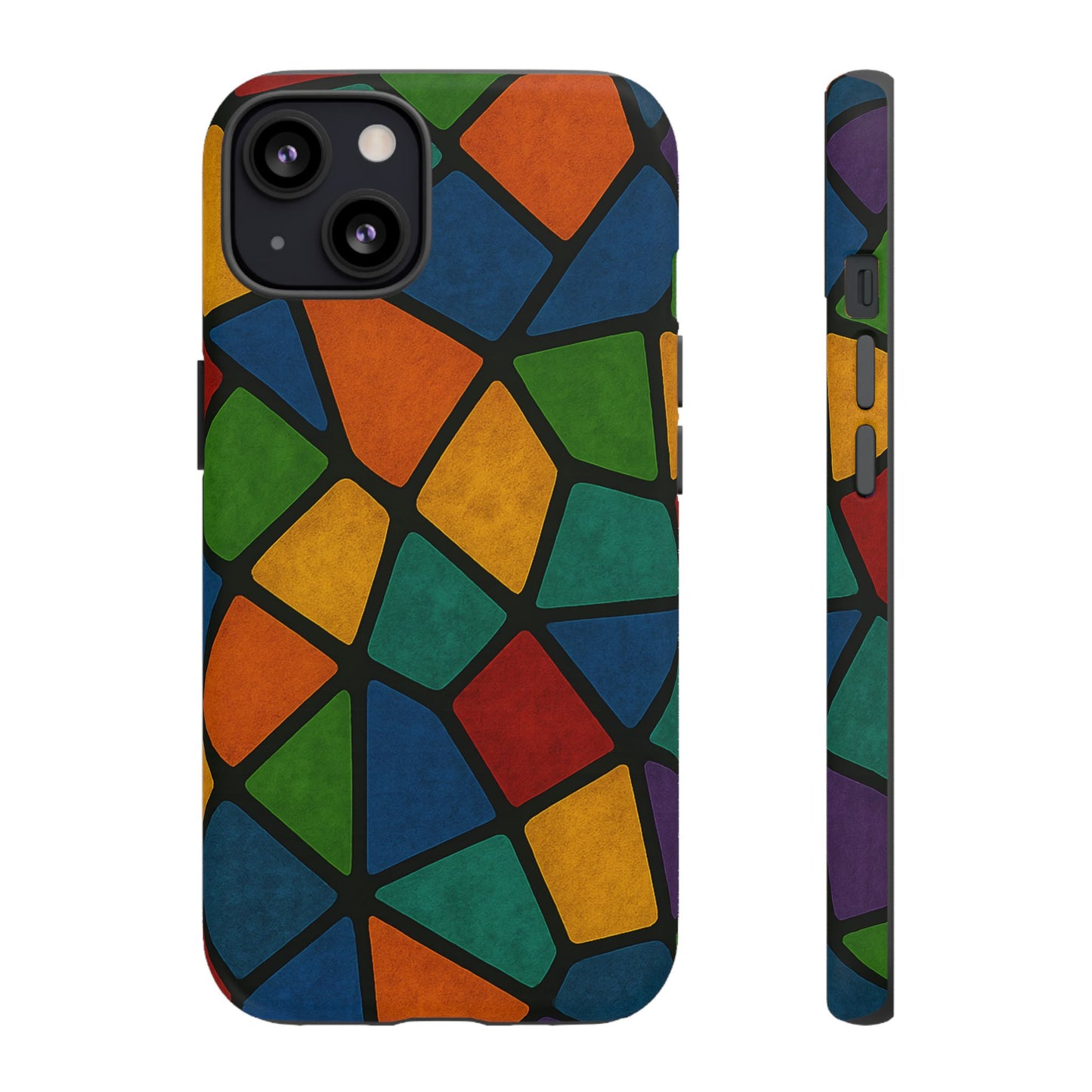 Colorful Mosaic Phone Case, Tough Cell Phone Cover, Vibrant Smartphone Protector, Unique Gift for Weddings, Birthday, Holidays