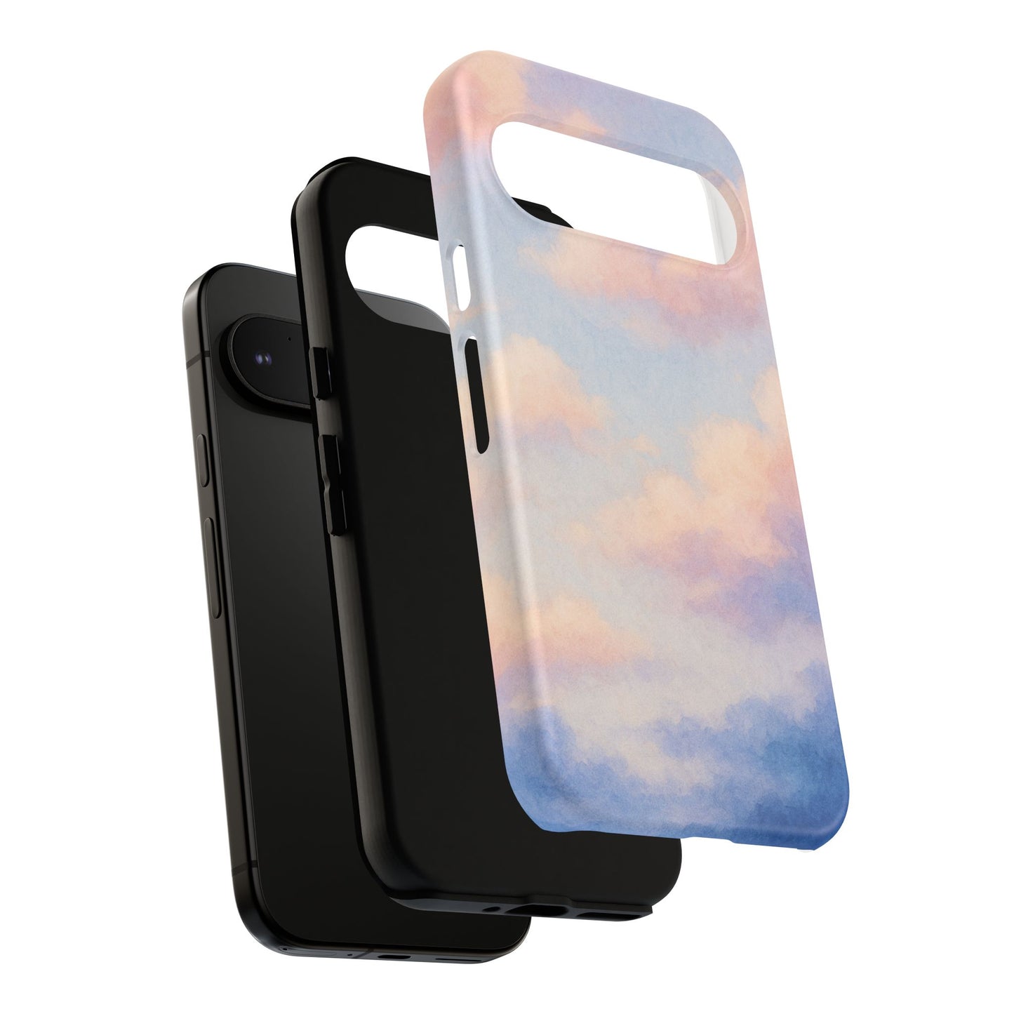 Sky Blue Cloud Phone Case, Tough Phone Cover, Aesthetic Cell Phone Accessory, Gift for Teen, Trendy Tech Protection