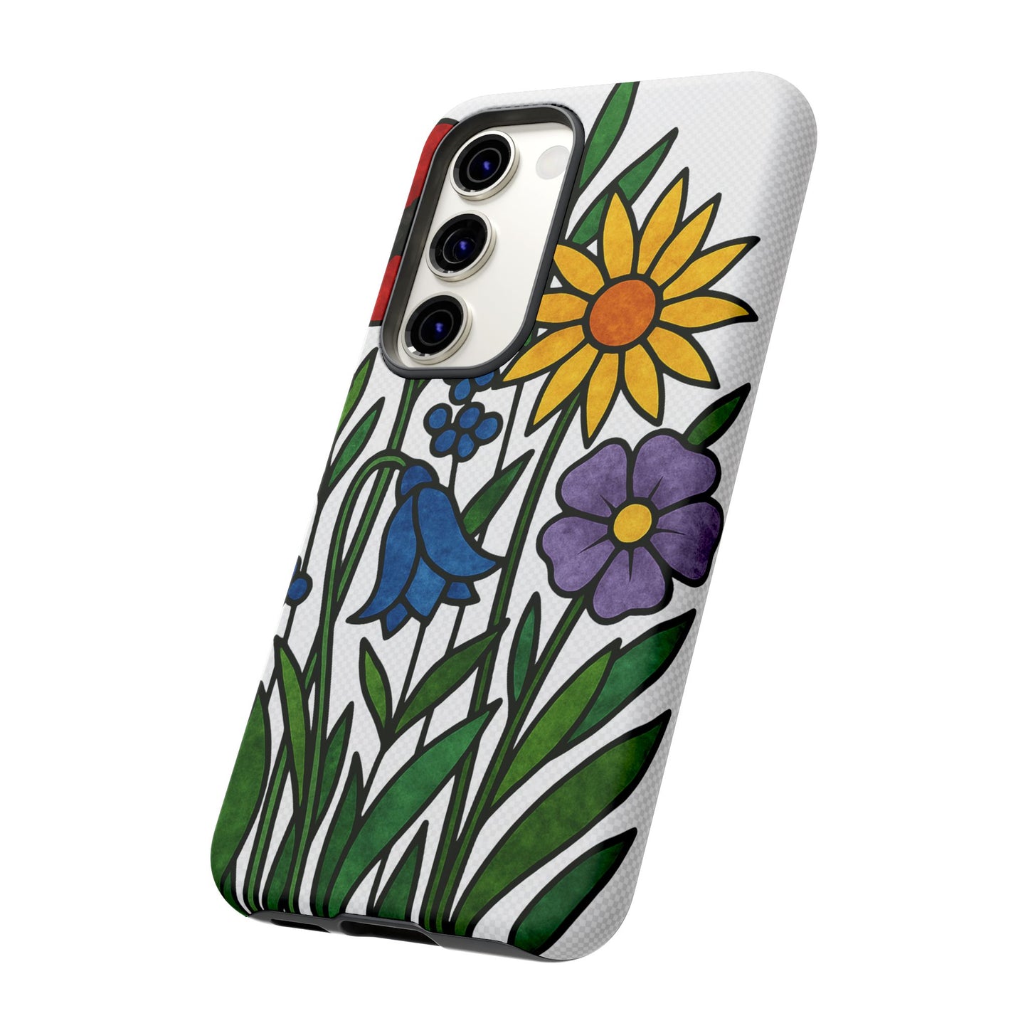 Floral Phone Case, Vibrant Flower Design, Tough Protection, Gift for Nature Lovers, Spring Decor