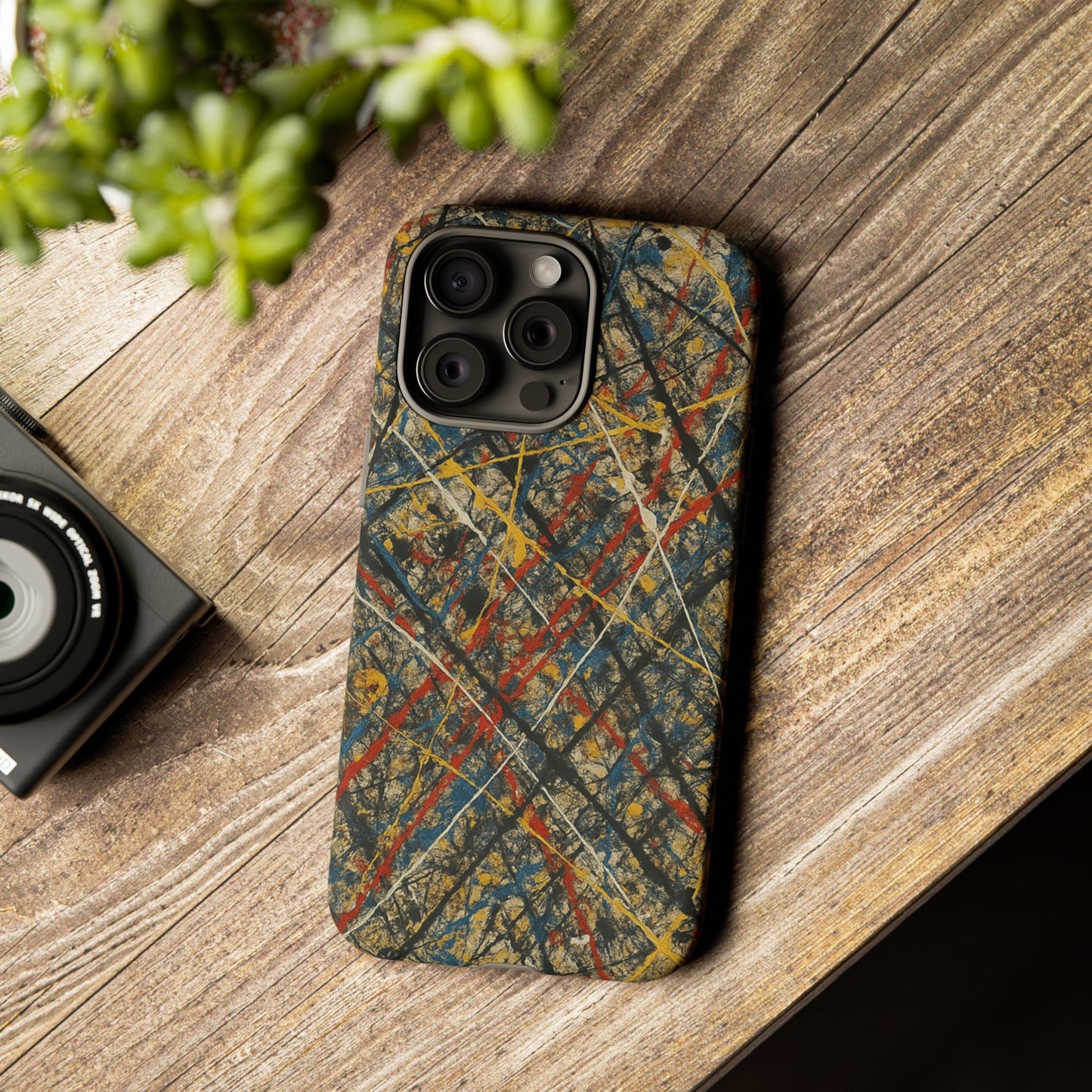 Tough Cases Phone Case - Bold Abstract Design, Stylish Mobile Cover, Unique Gift for Him/Her, Durable Accessory, Trendy Protection