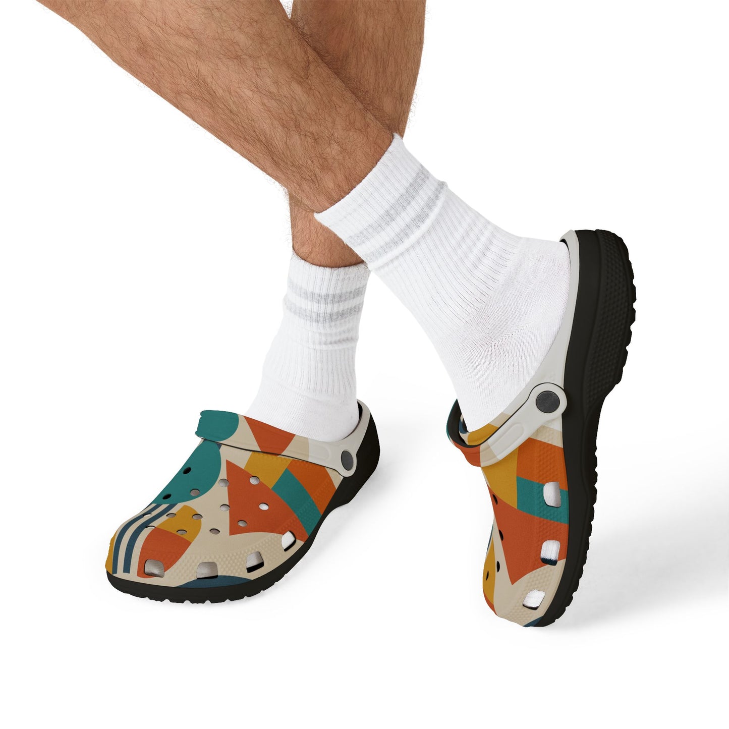 Stylish EVA Foam Rubber Clogs - Colorful AOP Design for Comfort & Fun, Perfect for Summer, Casual Outings, Garden Wear, Gift Ideas