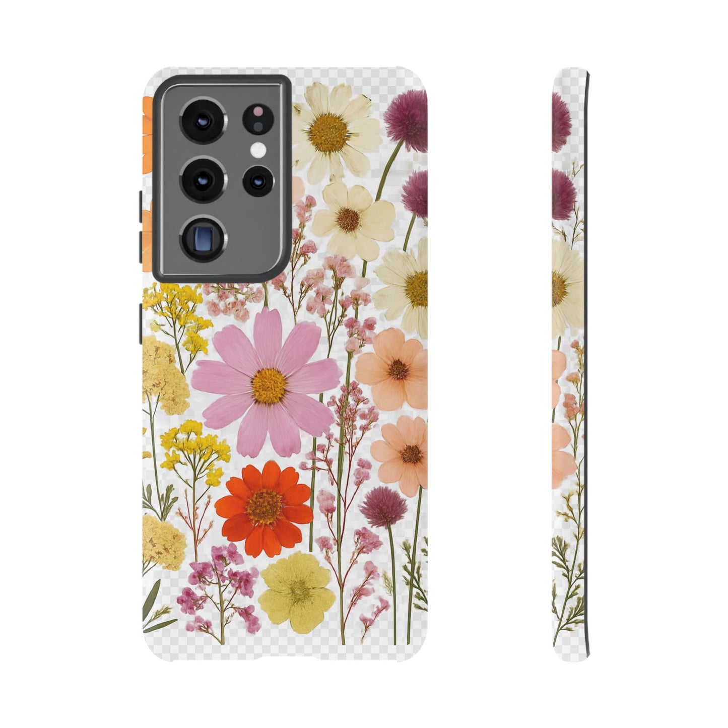 Floral Phone Case - Tough Cases, Stylish Protective Cover, Flower Design, Trendy Gift, Nature Lover Accessory, DRIED FLOWERS