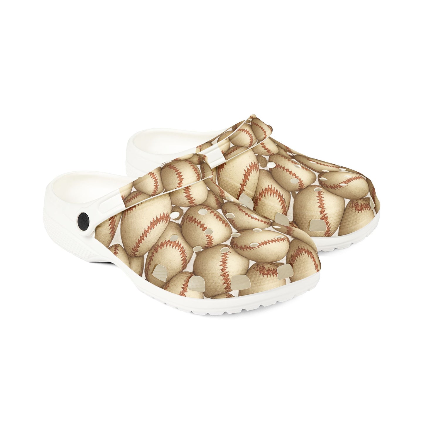 Baseball Print EVA Foam Shoes, Comfortable Clogs, Sports Fan Footwear, Perfect Gift for Athletes, Unique Casual Shoes