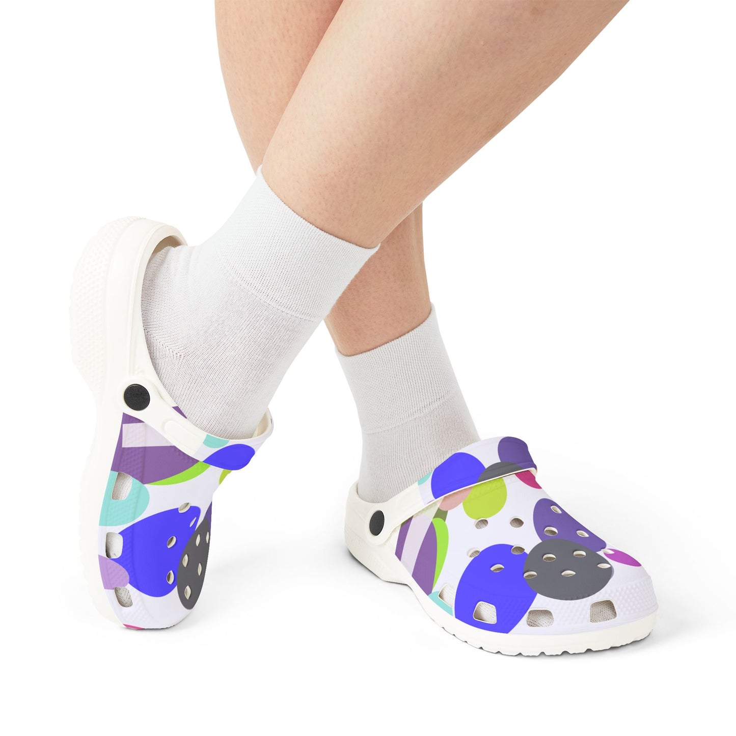Colorful Foam Clogs, Fun Slip-On Shoes for Summer, Casual Footwear for Pool, Beach and Home
