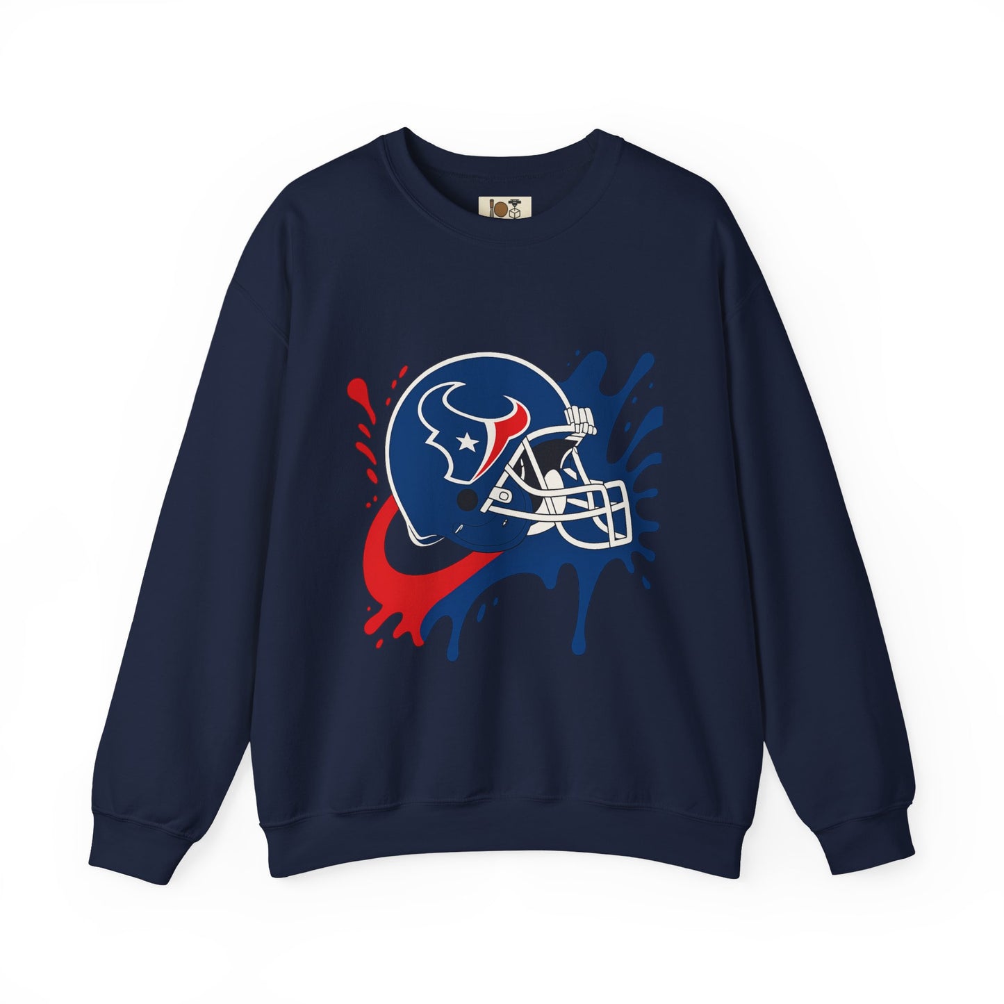 Sporty Splash Crewneck Sweatshirt - Perfect for Game Day, Football Fan Gear, Casual Style, Unisex Apparel, Gift for Sports Lovers