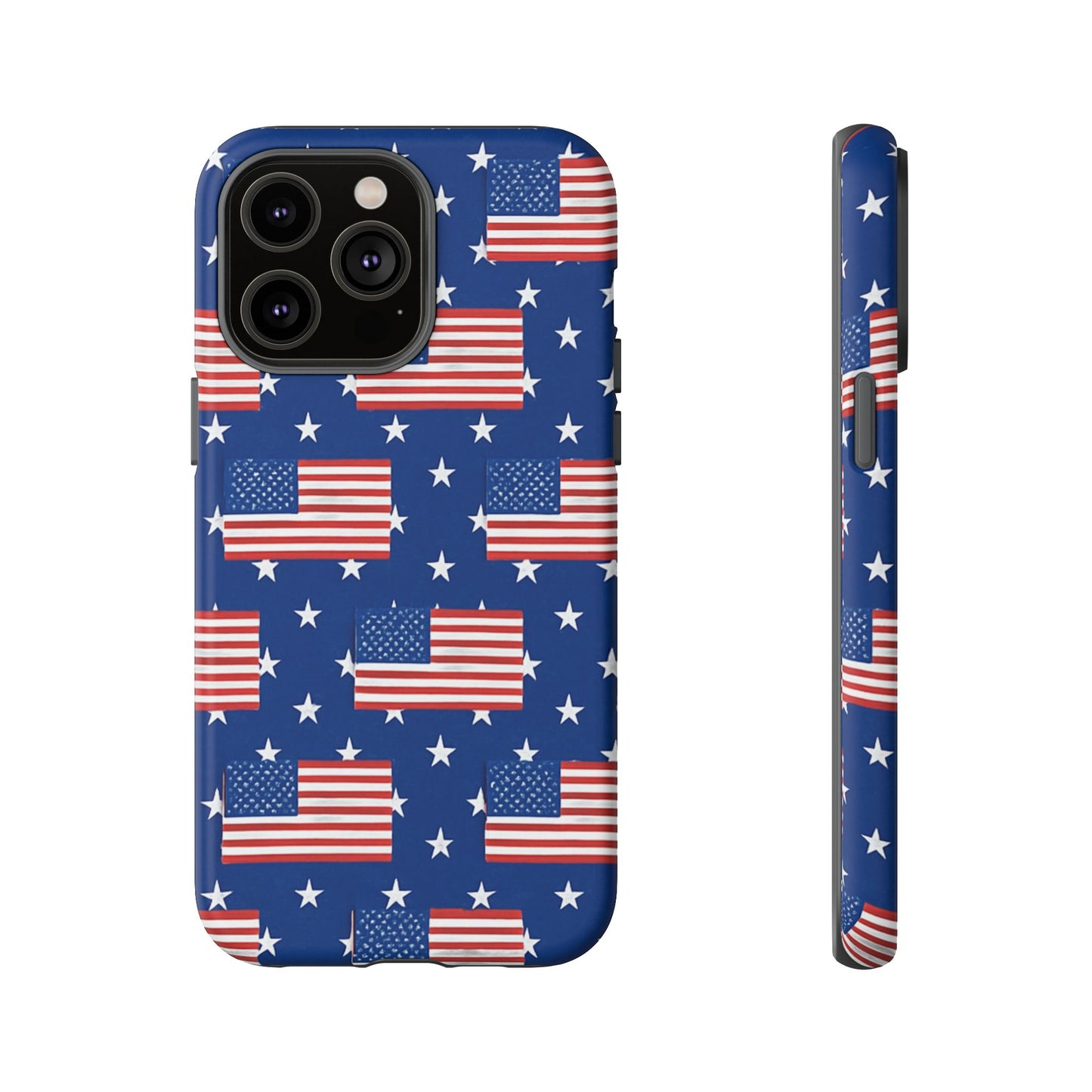 Patriotic Phone Case, Independence Day Accessories, American Flag Design, Star-Spangled Cover, Summer BBQ Gift